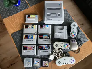 Super Nintendo samling