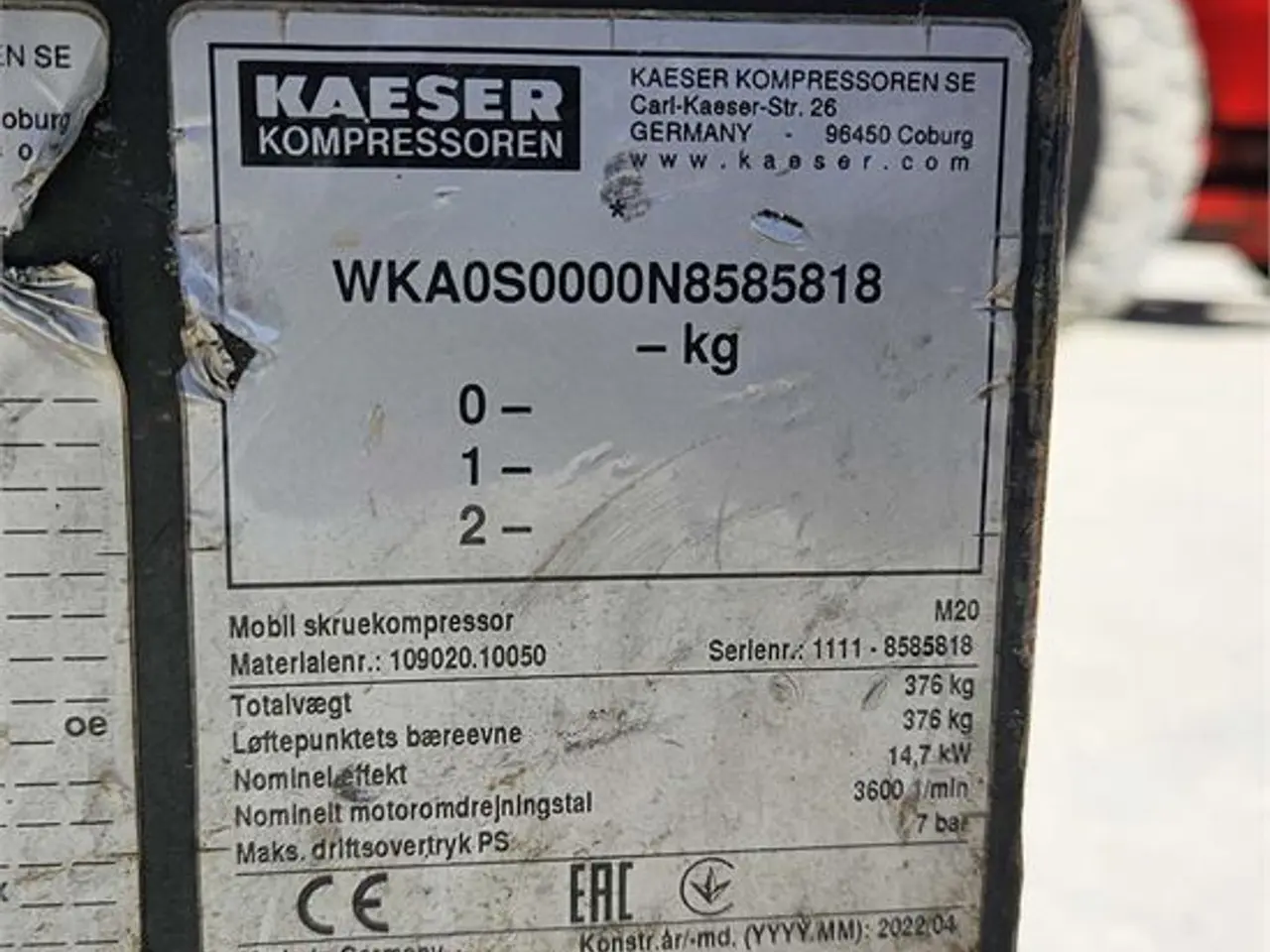Billede 11 - KAESER M20 - 2,0 m³/min – 7 bar