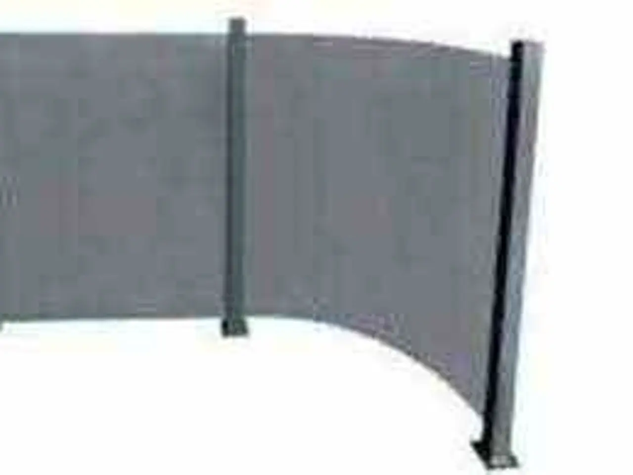 Billede 1 - 2 stk Buede Nordic Glashavehegn Røgfarvet 93x100 cm