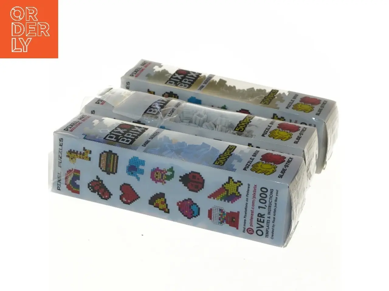 Billede 3 - Pix Brix Pixel Art Building Bricks 500 pcs (3 pakker) (str. 500 brikker pr styk cm)