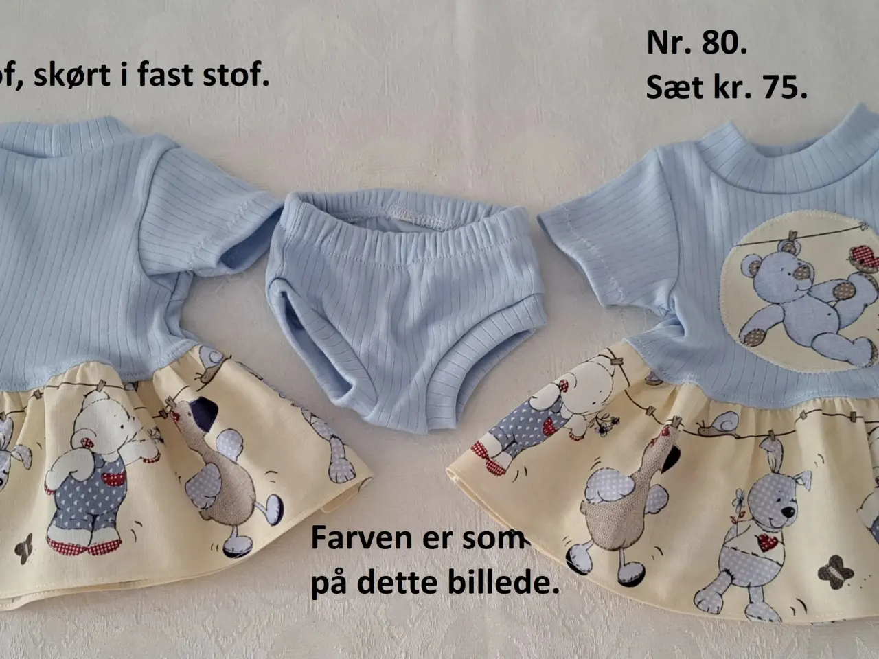 Billede 3 - Babyborn, kjole og trusse, sparkedragt, joggingsæt
