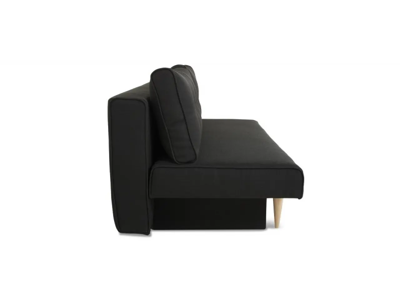 Billede 3 - Vega sovesofa - 187 X 90 cm - Sort Portland 100 og vendbar hynde
