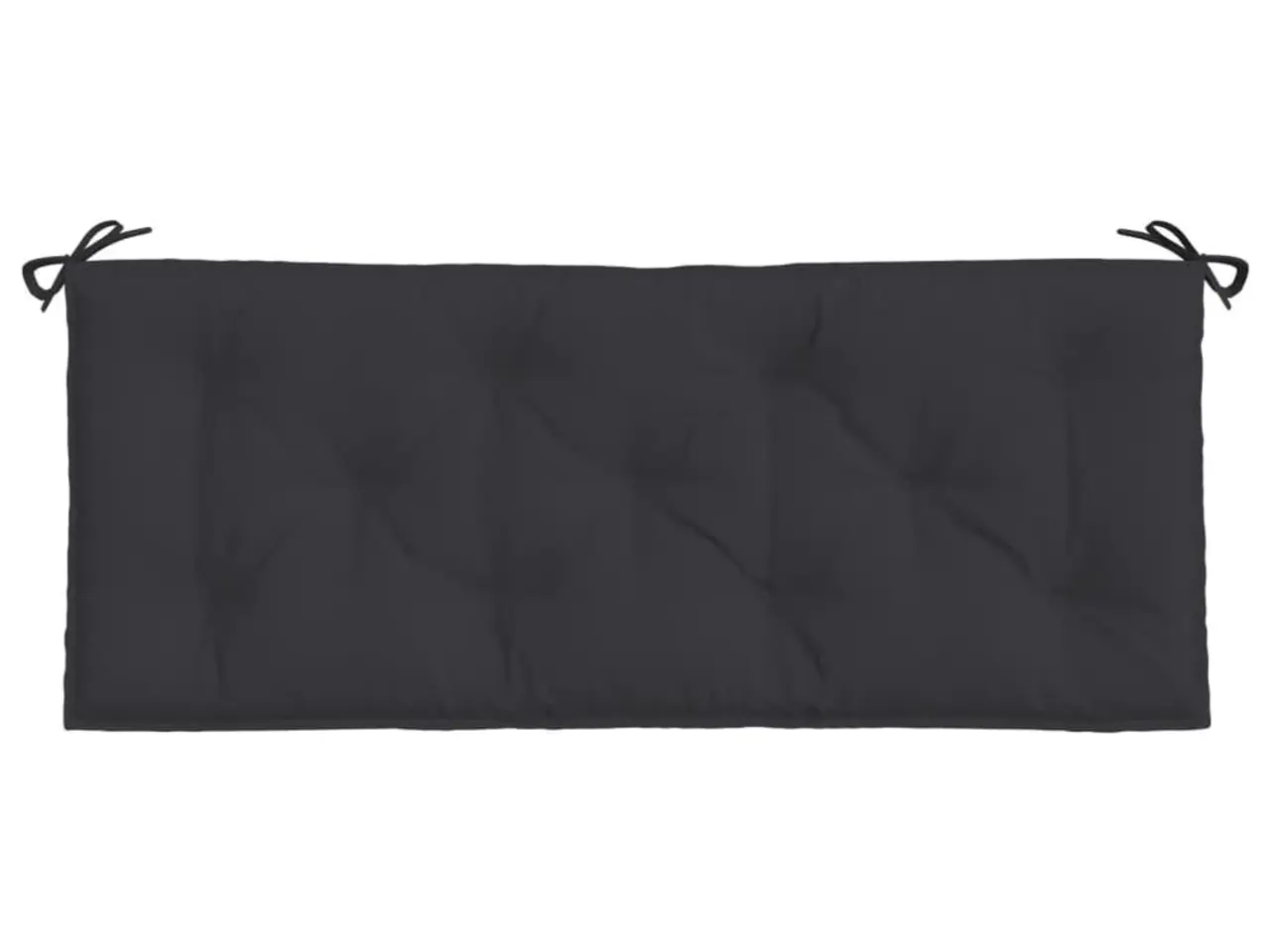 Billede 4 - Hynde til havebænk 120 × (50+50) × 7 cm i oxfordstof - sort