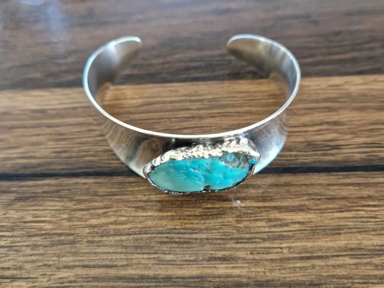 Billede 7 - Retro armring,forsølvet med turkis. Erik Dennung