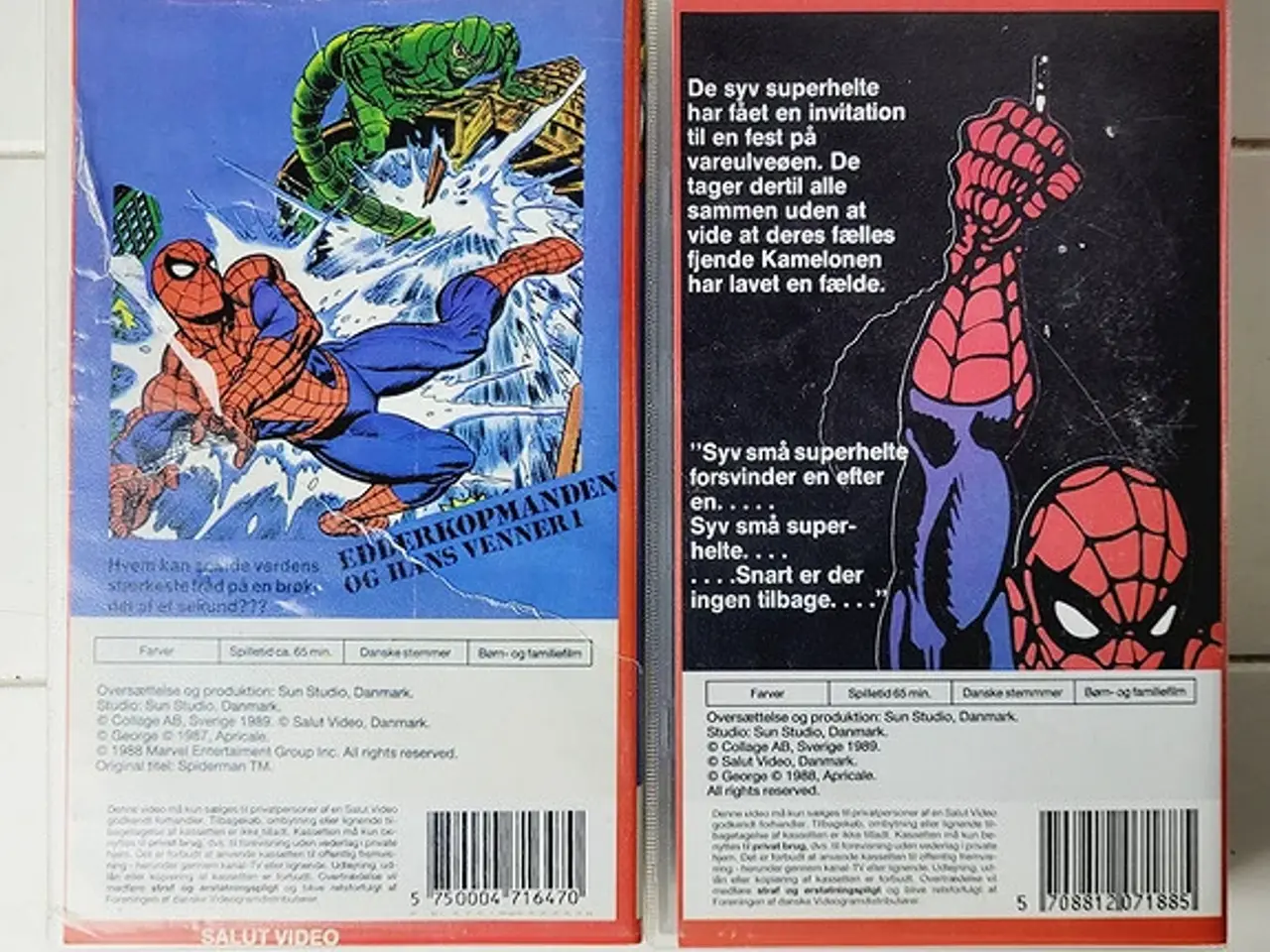 Billede 2 - ⭐️- 2 stk Spiderman VHS Bånd - Sjælden