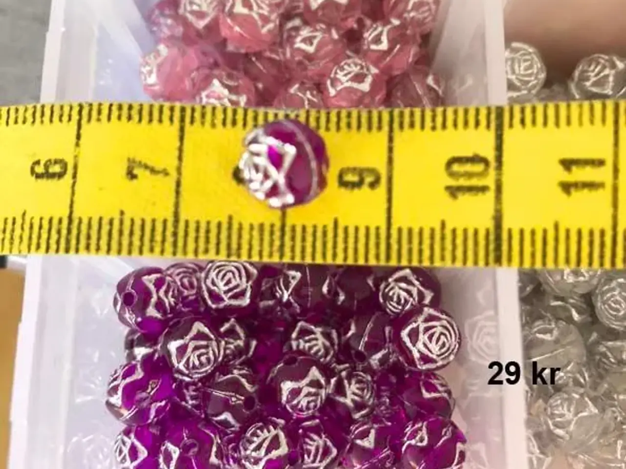 Billede 2 - PERLER - AKRYL - ROSER - mønster