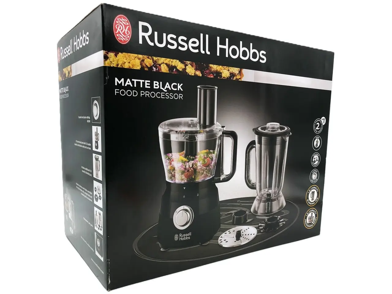 Billede 1 - Foodprocessor Russell Hobbs 2,5 l - matsort, 600 W