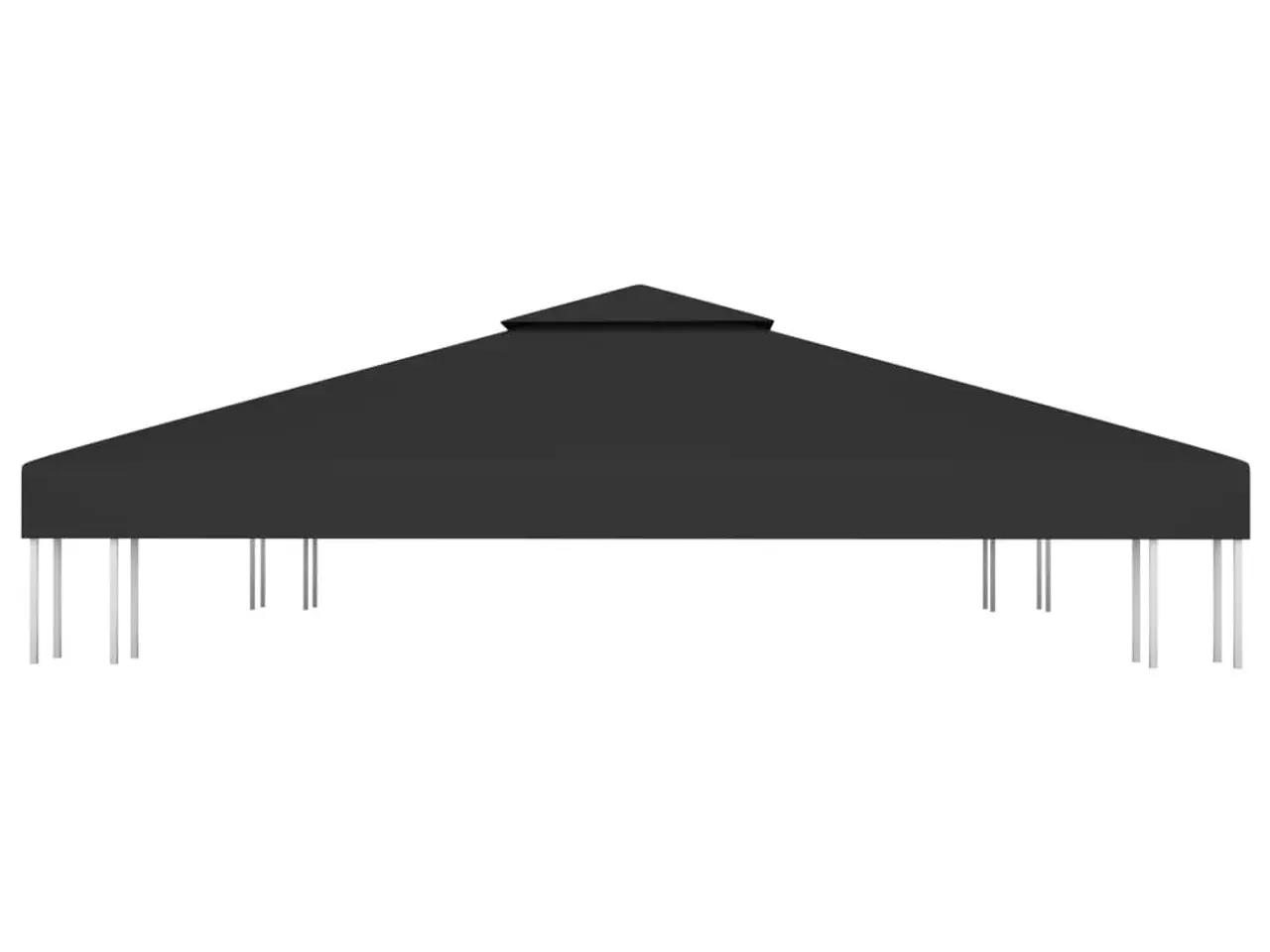 Billede 3 - Pavillontag 2 lag 3x3 m 310 g/m² sort