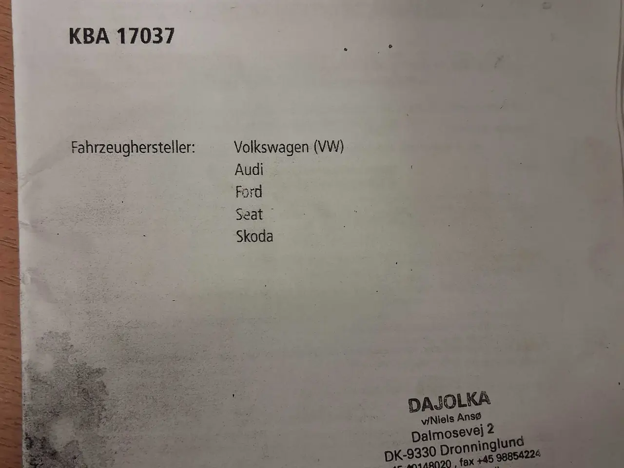 Billede 2 - Partikelfilter til lupo 3L