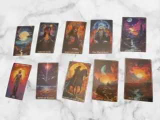 Mystiske Tarotkort Klistermærker – 10 Spirituelle 
