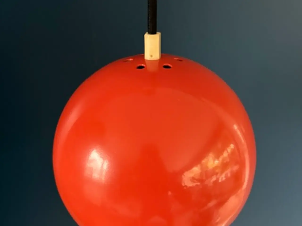 Billede 4 - Orange kugleformet pendel loftlampe, E.S. Horn A/S