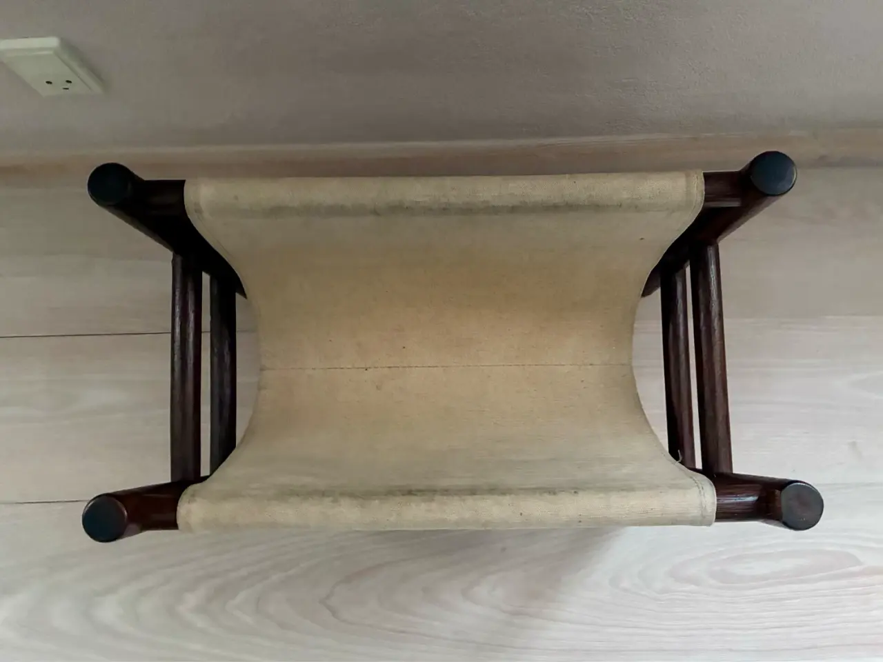 Billede 6 - 60’er Avis/Magasin i holder i Bambus / canvas