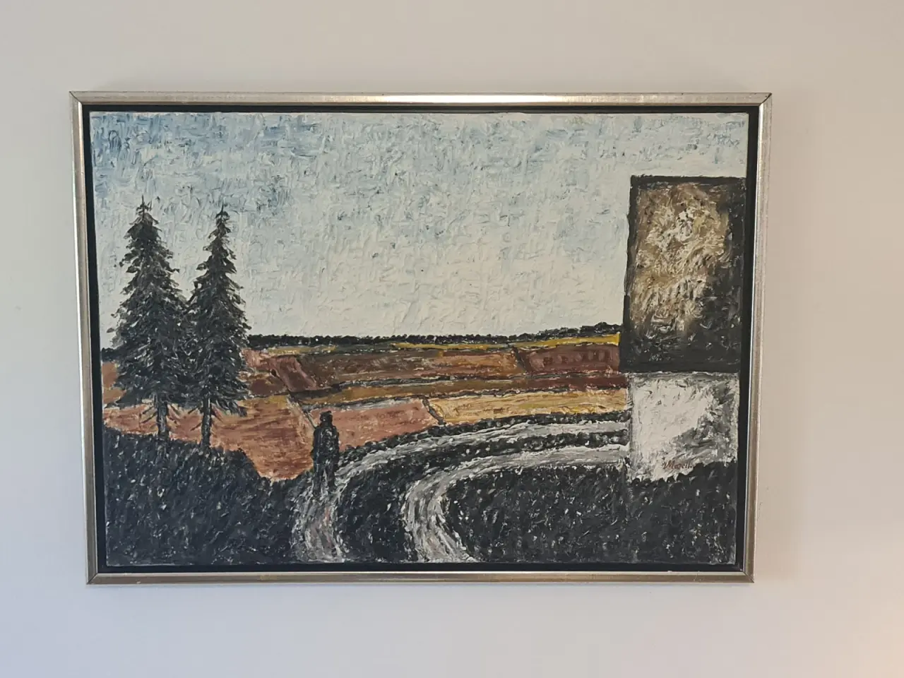 Billede 1 - Originalt landskabsmaleri signeret Morell