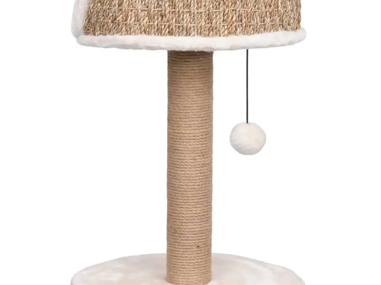 Billede 5 - Kattetræ med kradsestolpe 49 cm - søgræs, beige