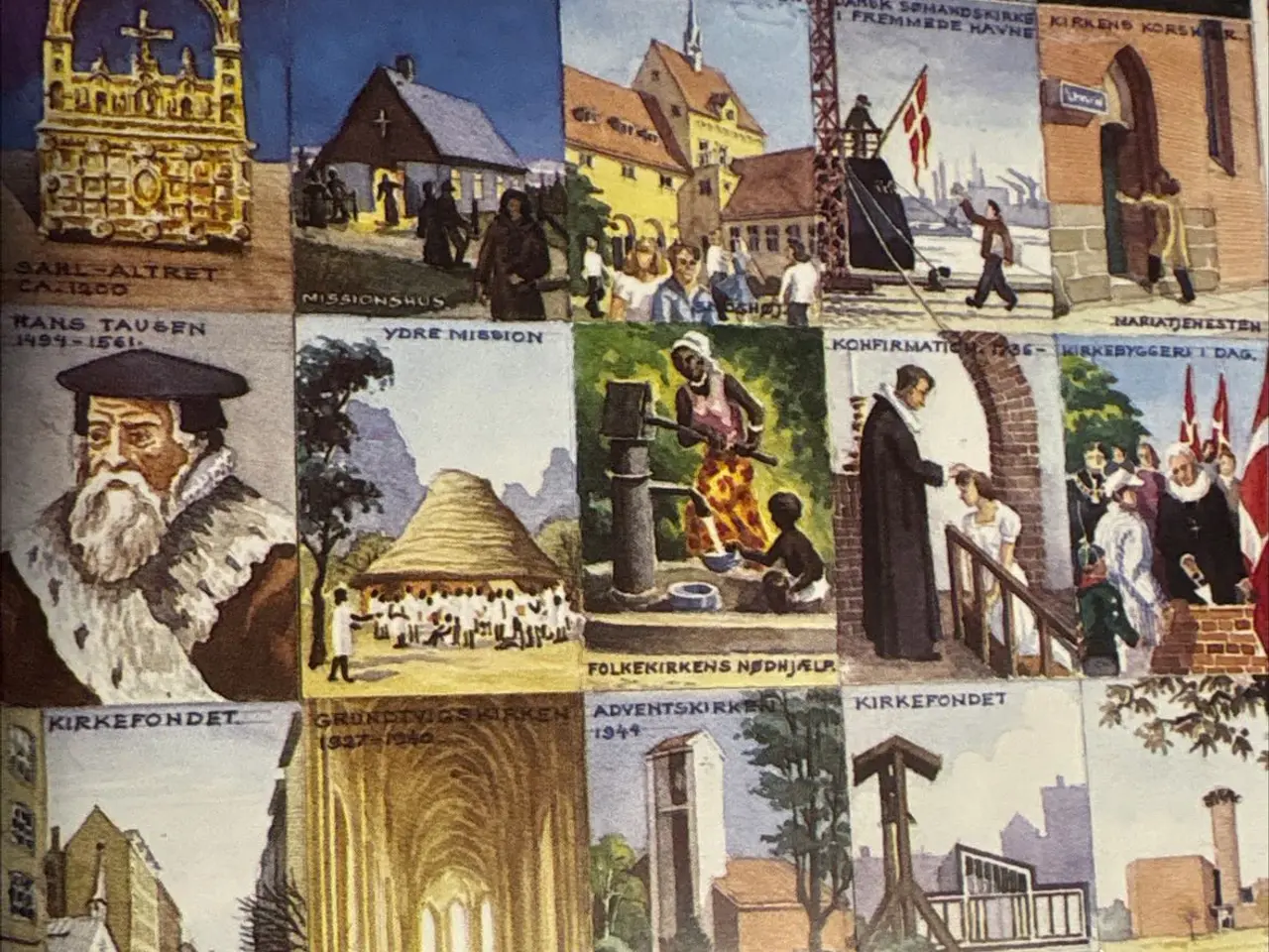 Billede 1 - Billeder fra Danmarks Kirkes historie
