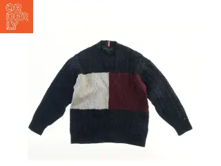 Strikket sweater med farveblokke fra Tommy Hilfiger (str. 152)