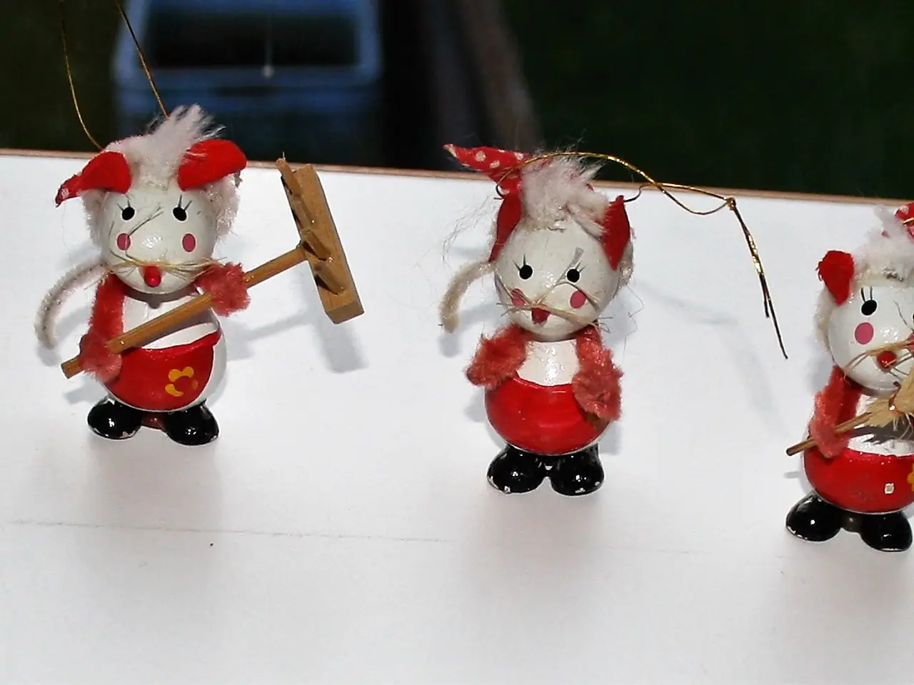 Billede 1 - 5 Ældre Julemus ophæng til juletræ