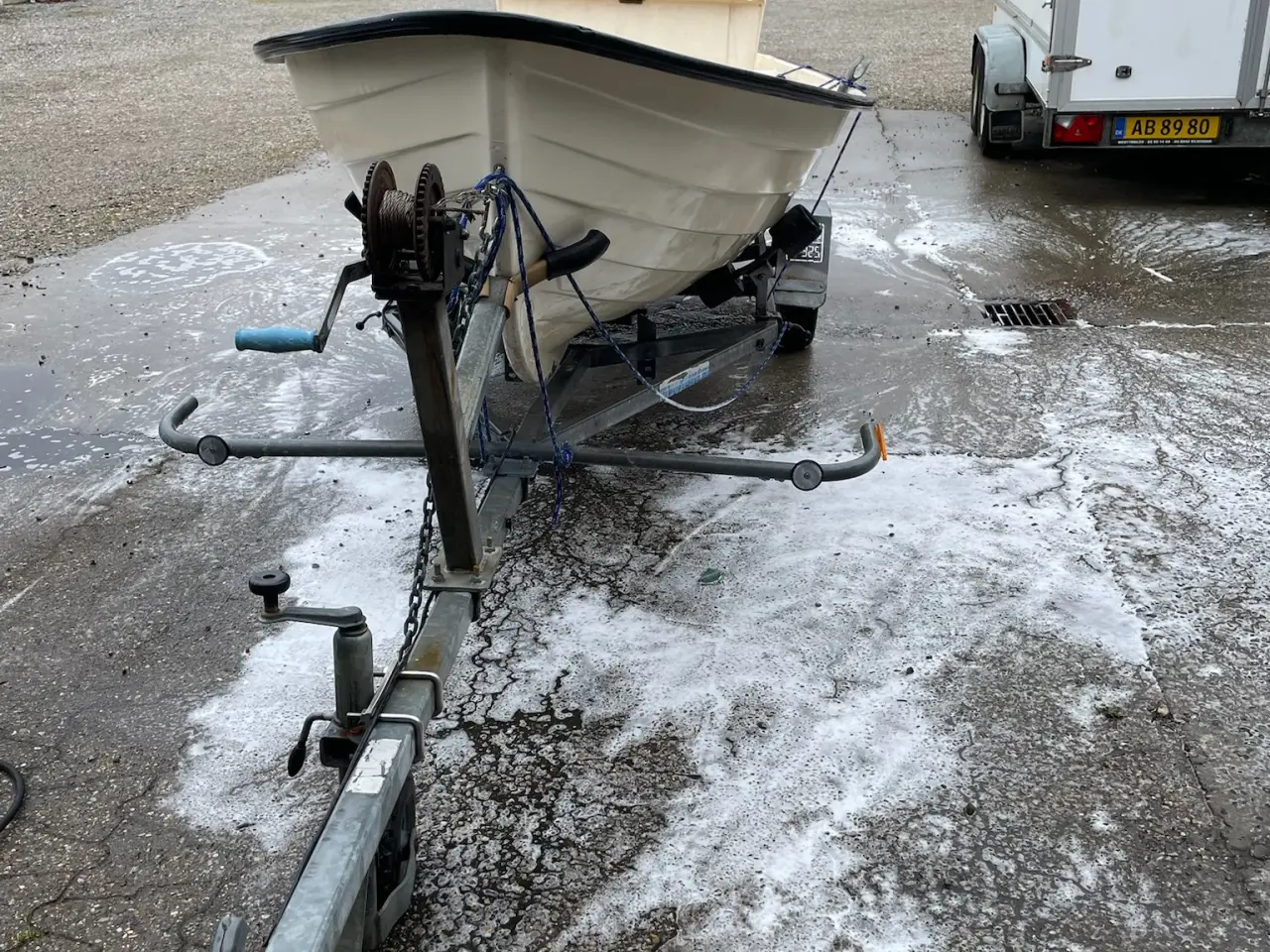 Billede 9 - 14 fod jolle med 10 hk Honda og trailer