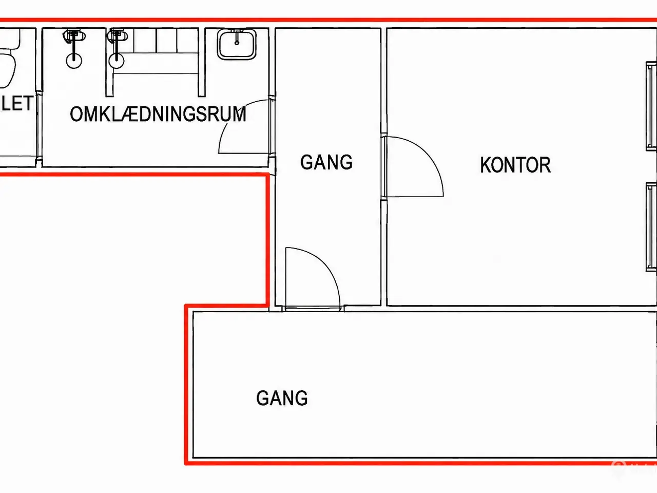 Billede 13 - Højloftet telthal med tilhørende kontor