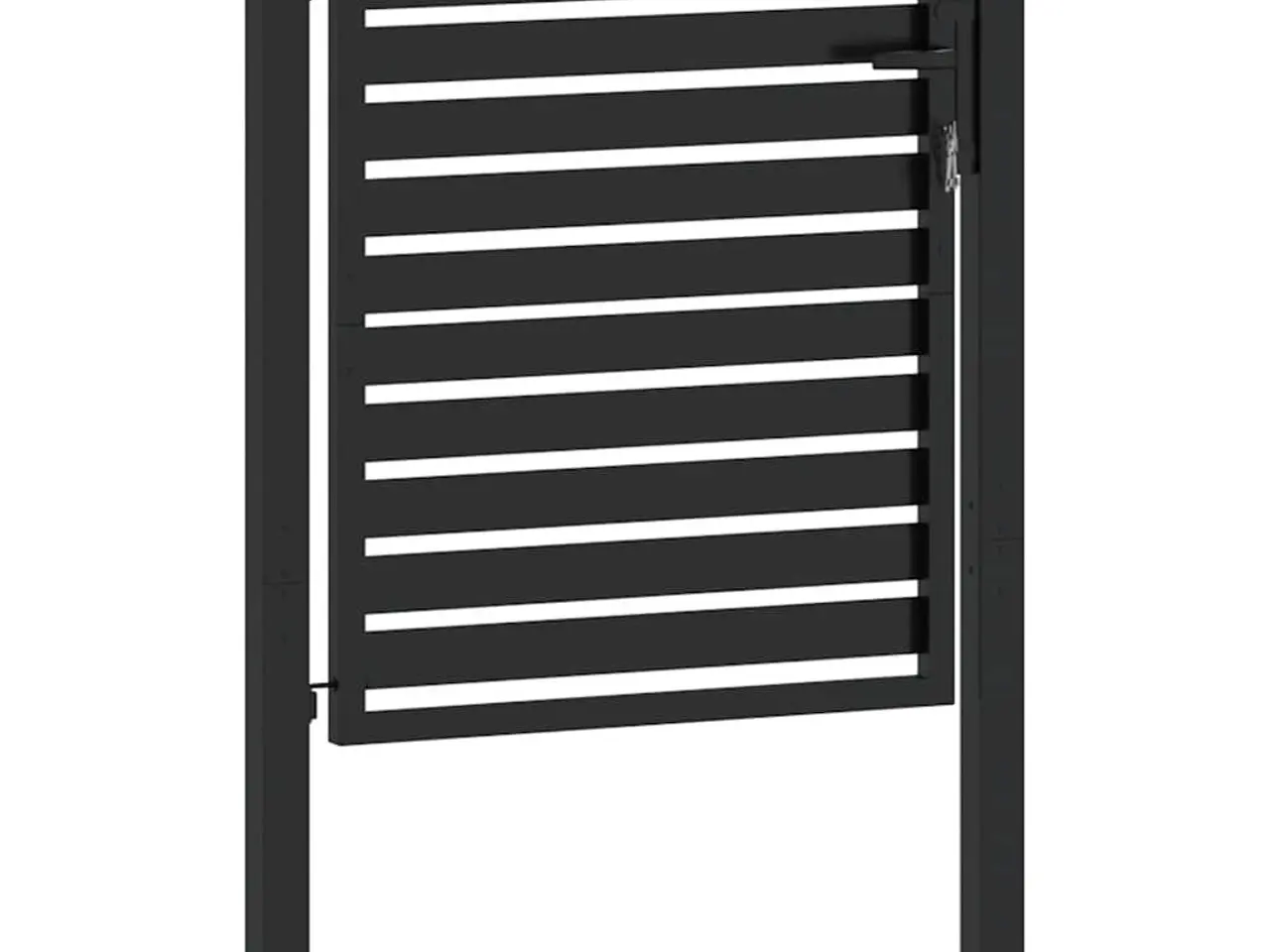 Billede 4 - Havelåge låsbar 100x100 cm aluminium sort
