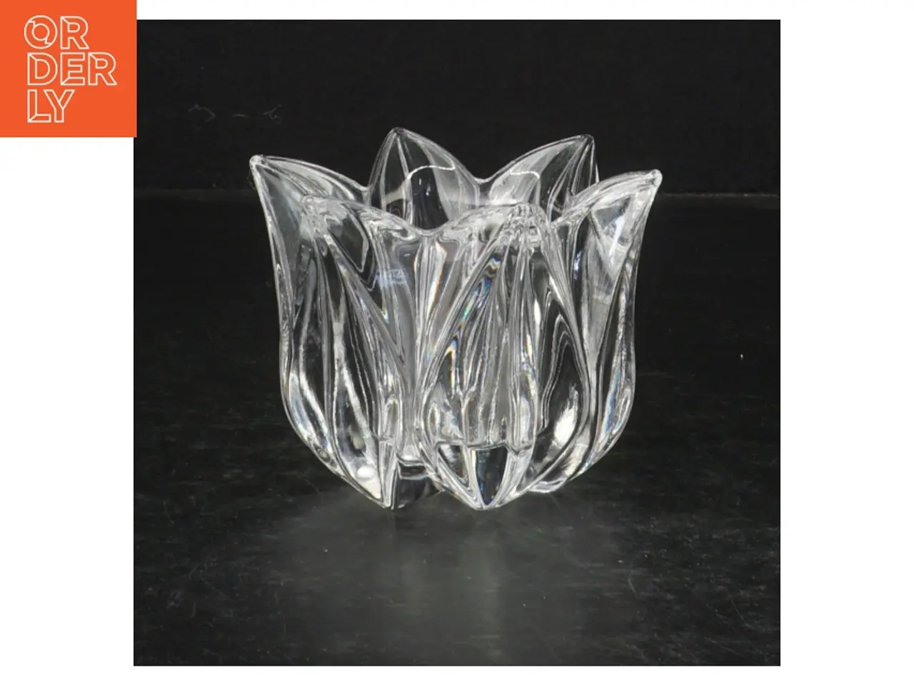Billede 1 - Glasstjerne lysestage (str. 8 cm)