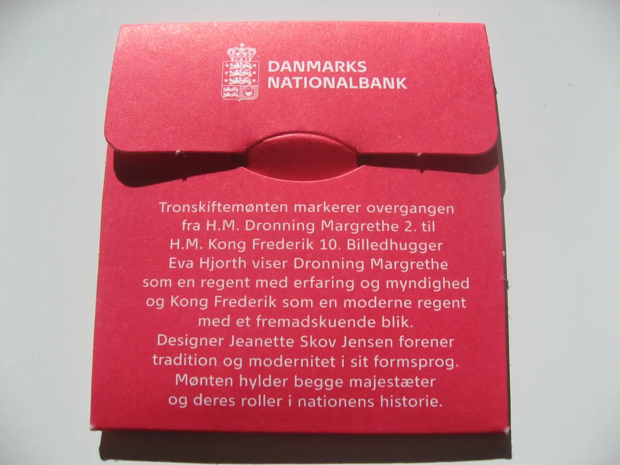 Billede 3 - Tronskiftemønt 2024 Fr.X/Margrethe.II 20kr mønt