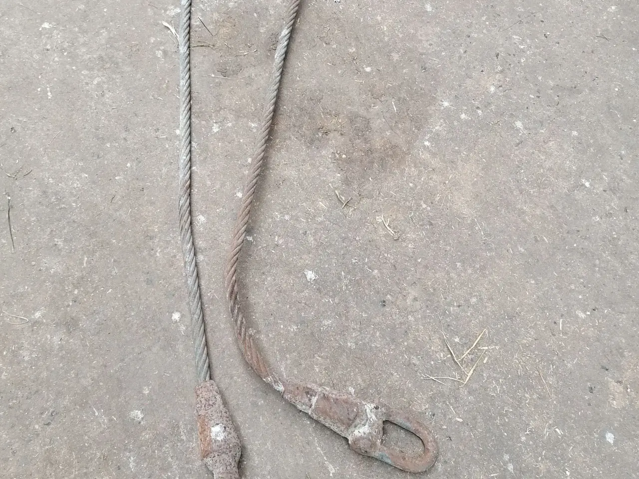 Billede 1 - Træk-/bugser-stålwire ca. 20mm x 300 mm