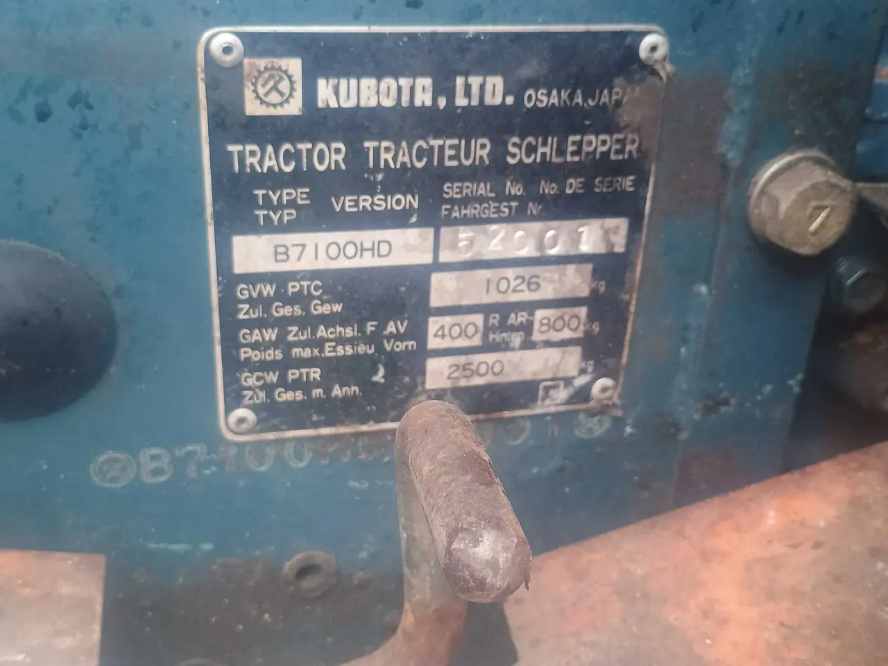 Billede 3 - Kubota B7100HST m. Udstyr