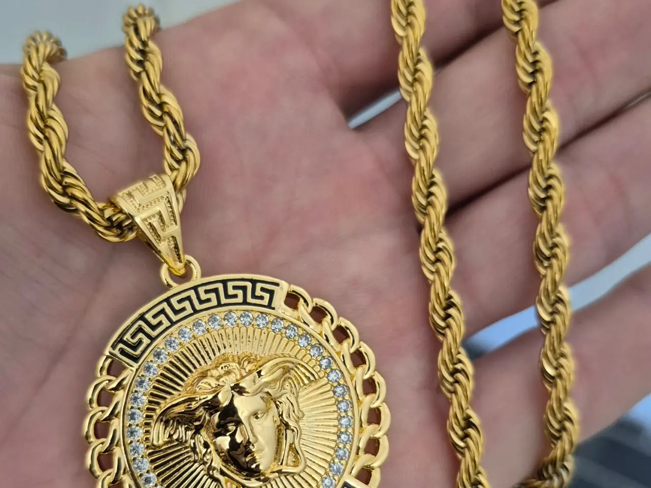 Billede 2 - Versace halskæde goldfilled