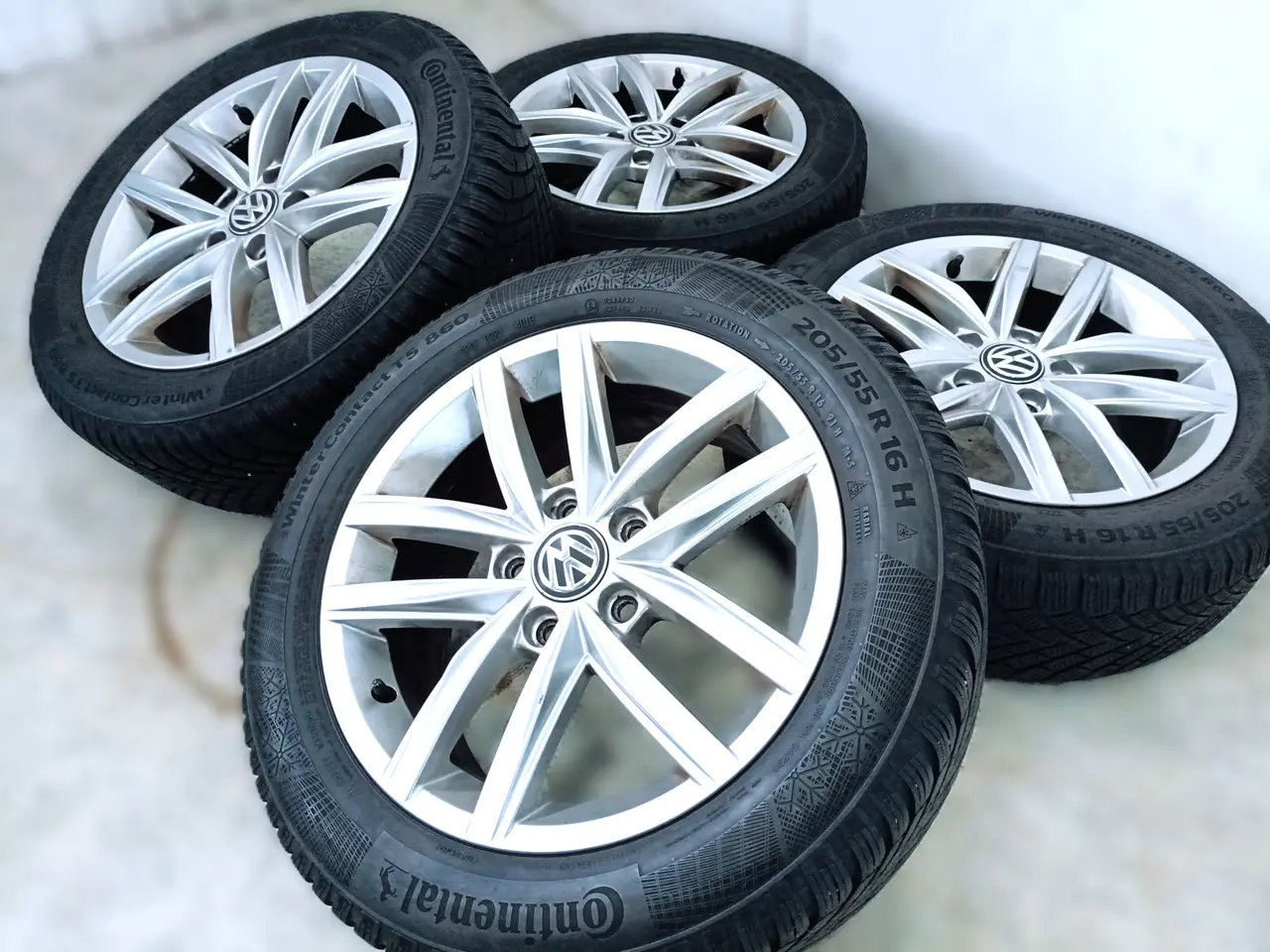Billede 2 - 5x112 16" ET45 nav 57,1ø AUDI/SEAT/VW vinterdæk
