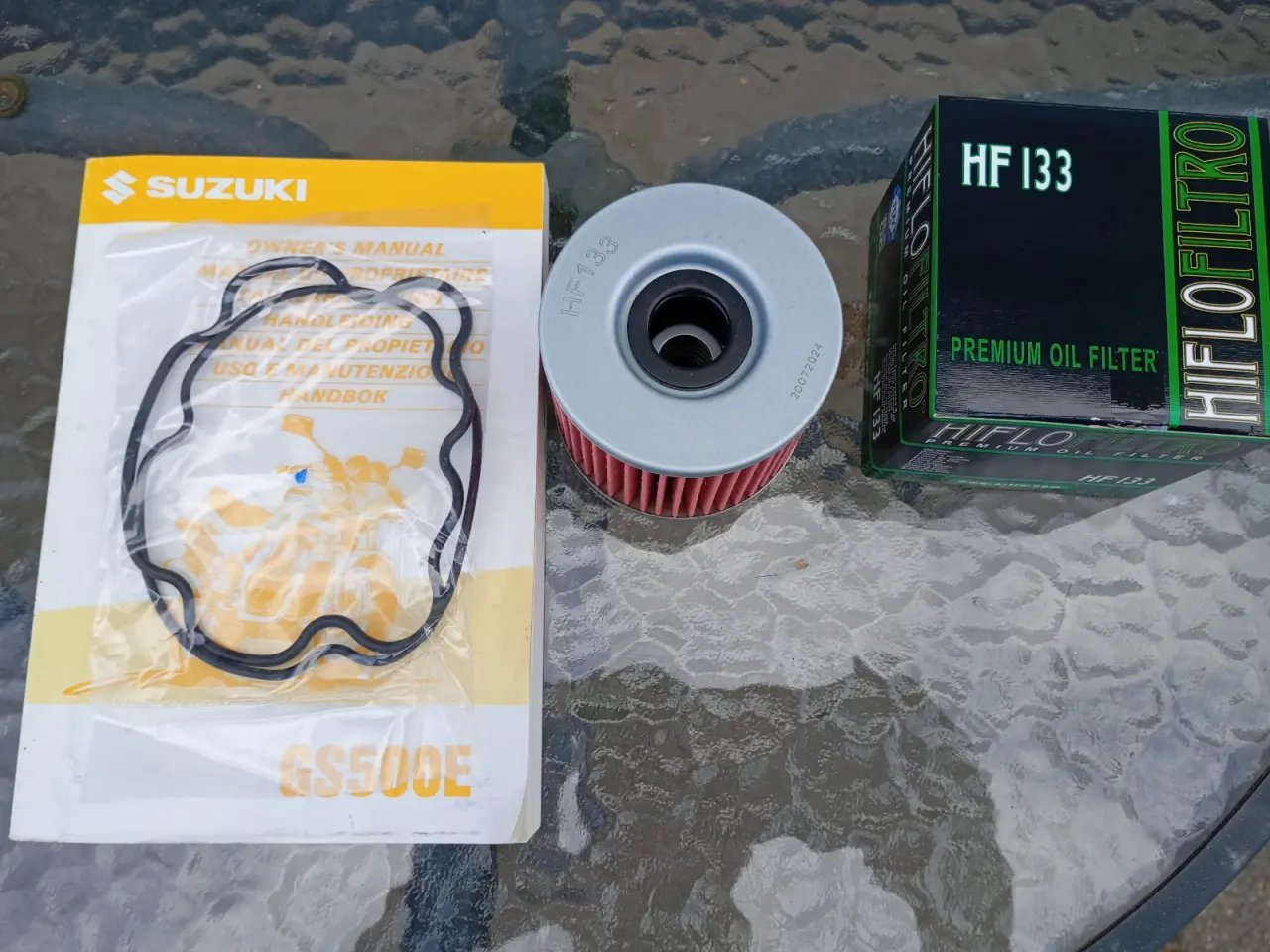 Billede 1 - Suzuki GS500 Oliefilter med pakning
