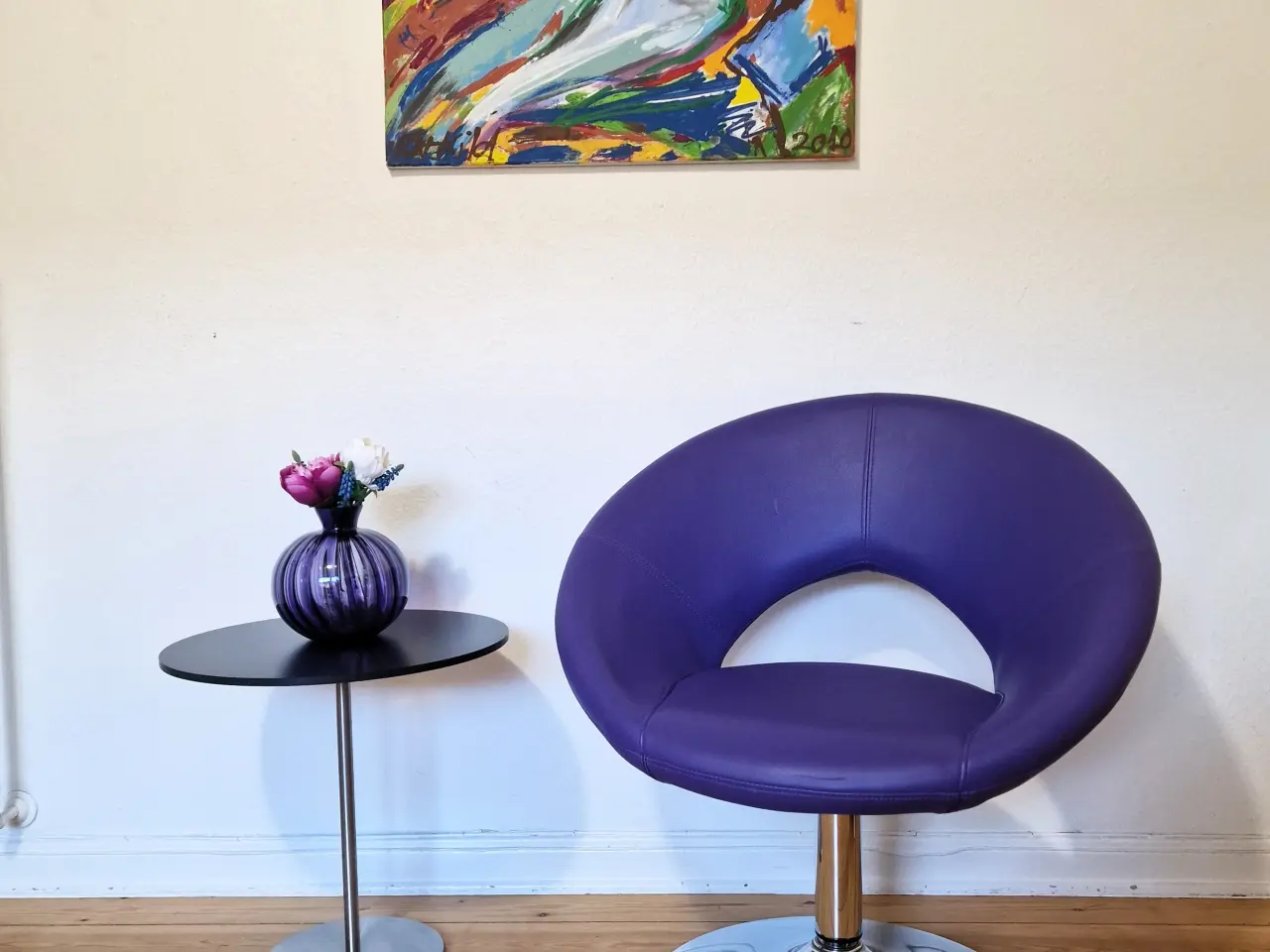 Billede 1 - Lilla lounge stol.