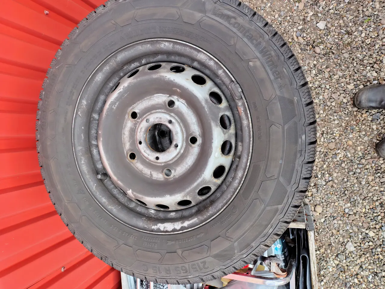 Billede 1 - 4 vinterdæk på stålfælge Ford Custom 