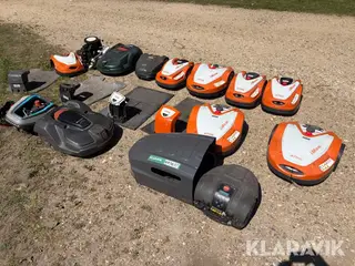 Blandet lot robotplæbeklippere 11 styk