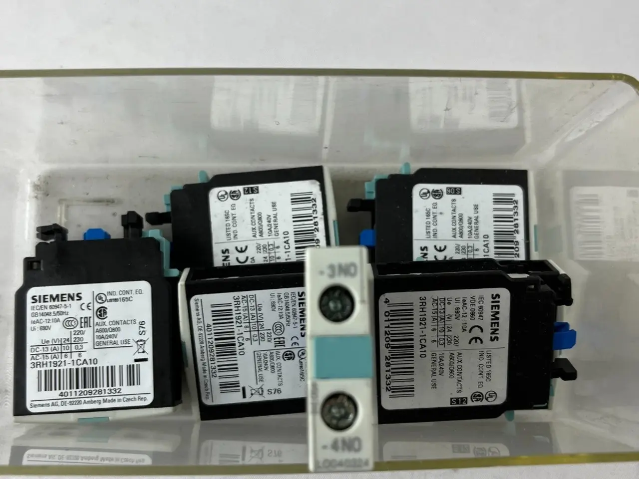 Billede 2 - 9x Siemens 3RH1921-1CA10 Auxiliary Contact Block /