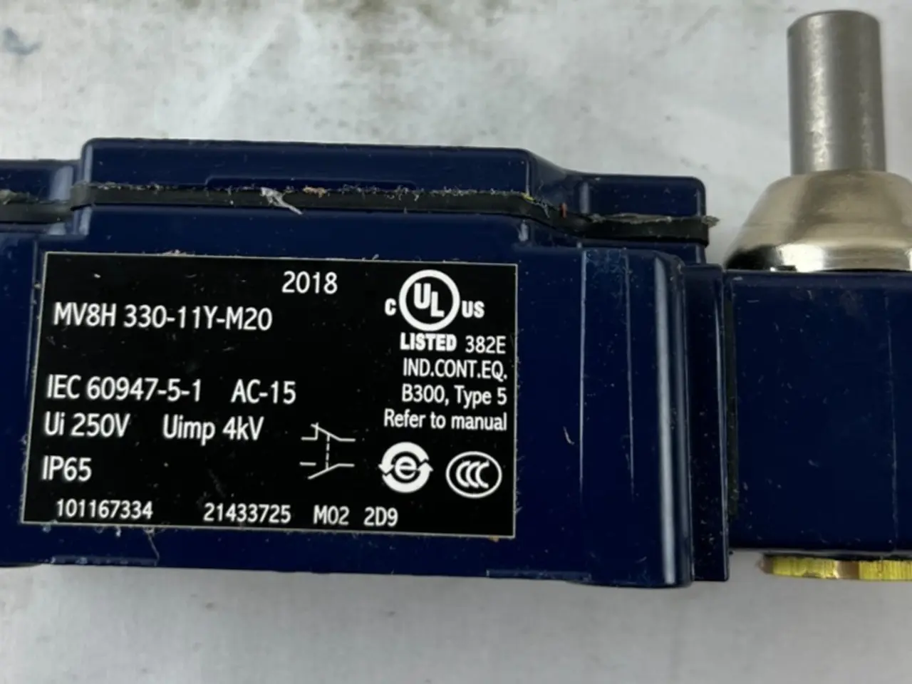 Billede 2 - Schmersal MV8H 330-11Y-M20 Heavy Duty IP65 Made