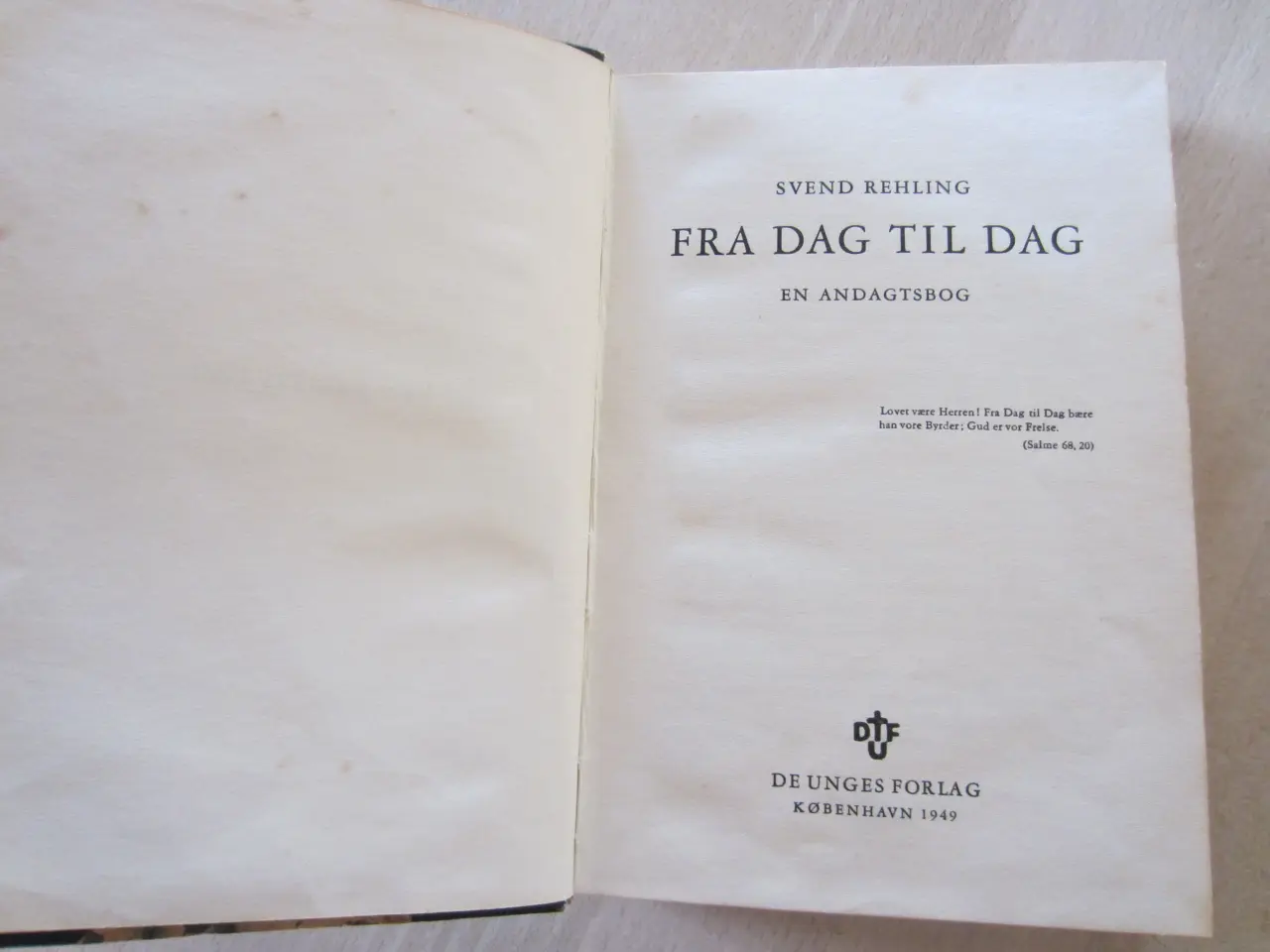 Billede 1 - Bog - Fra Dag Til Dag af Svend Rehling