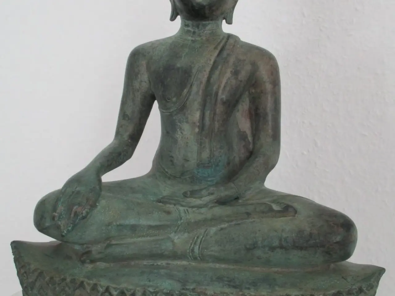 Billede 2 - Stor antik Buddha-statue - 44 cm - Thailand