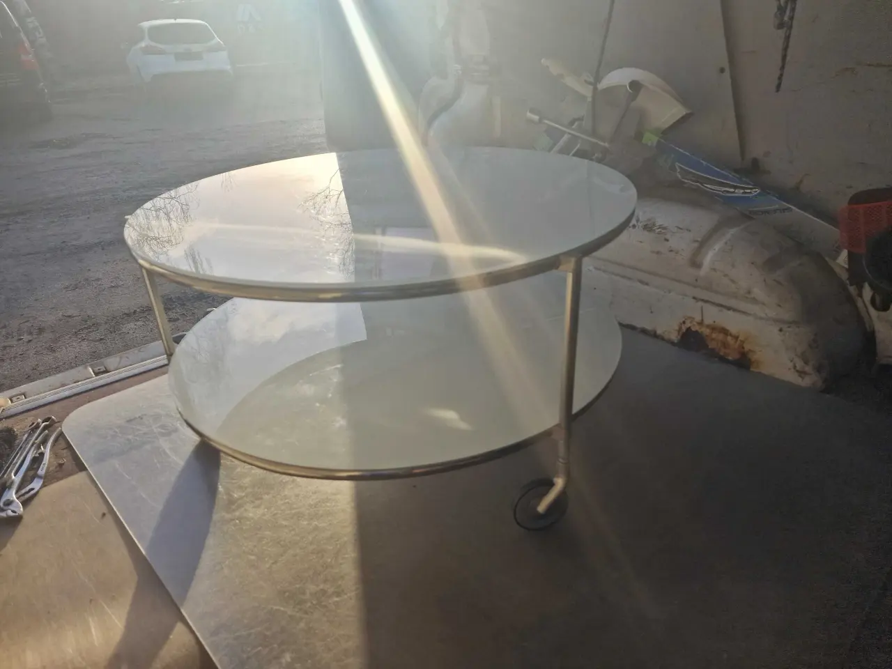 Billede 3 - Sofabord med 2 acrylglasplader 