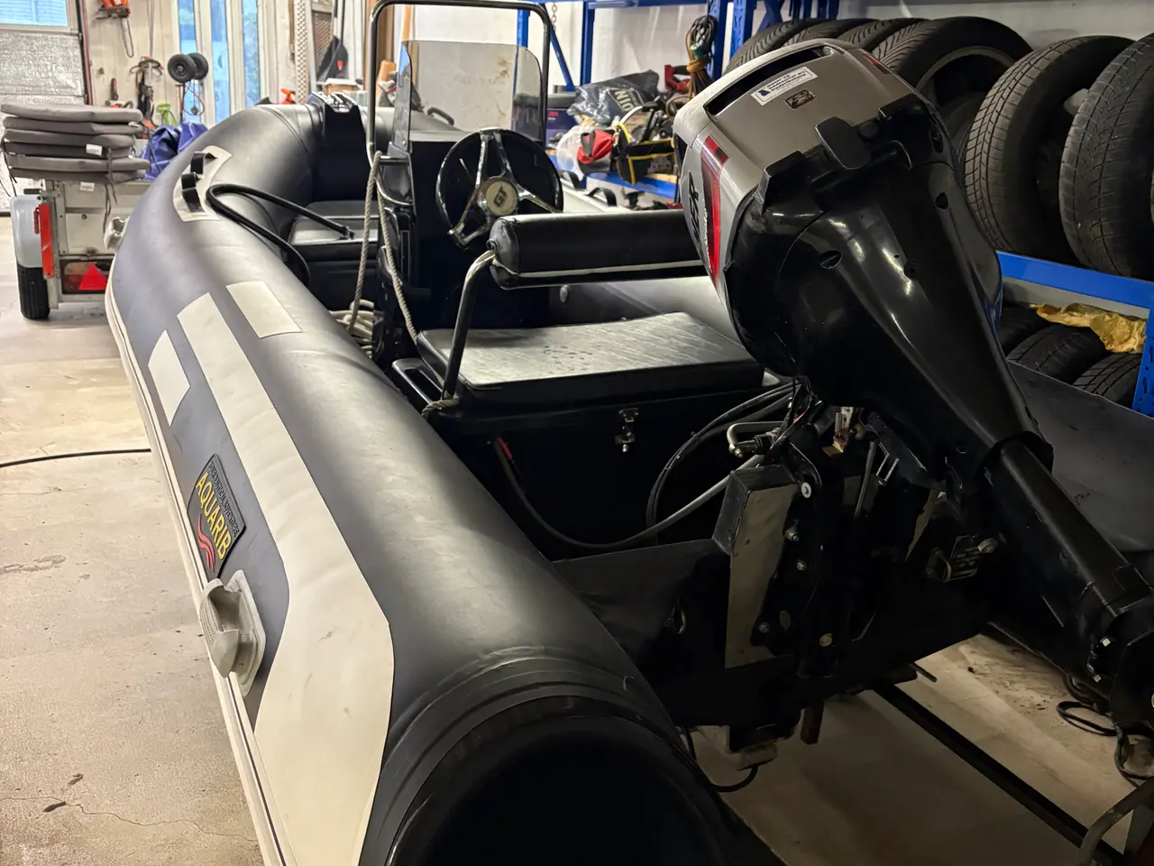 Billede 3 - Rib båd aquarib 390 20 hk 4 takt
