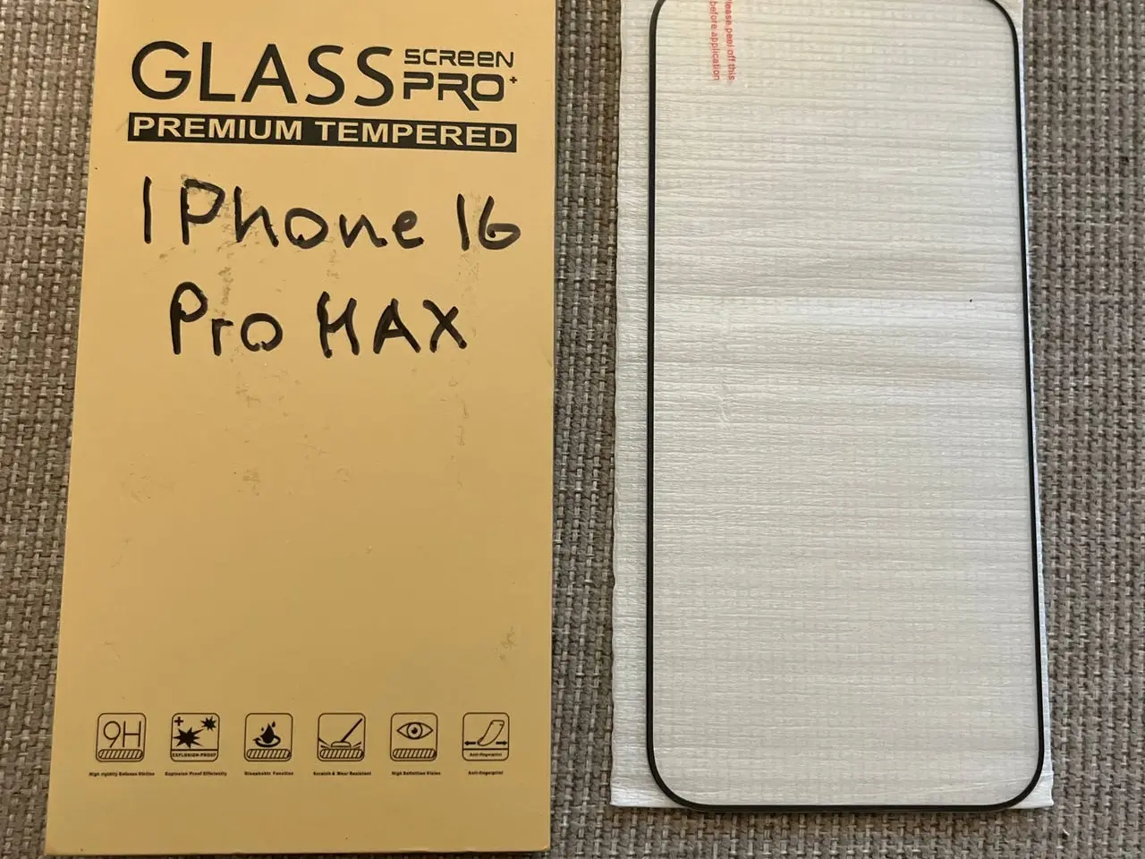 Billede 1 - iPhone 16 Pro Max panserglas / hærdet glas