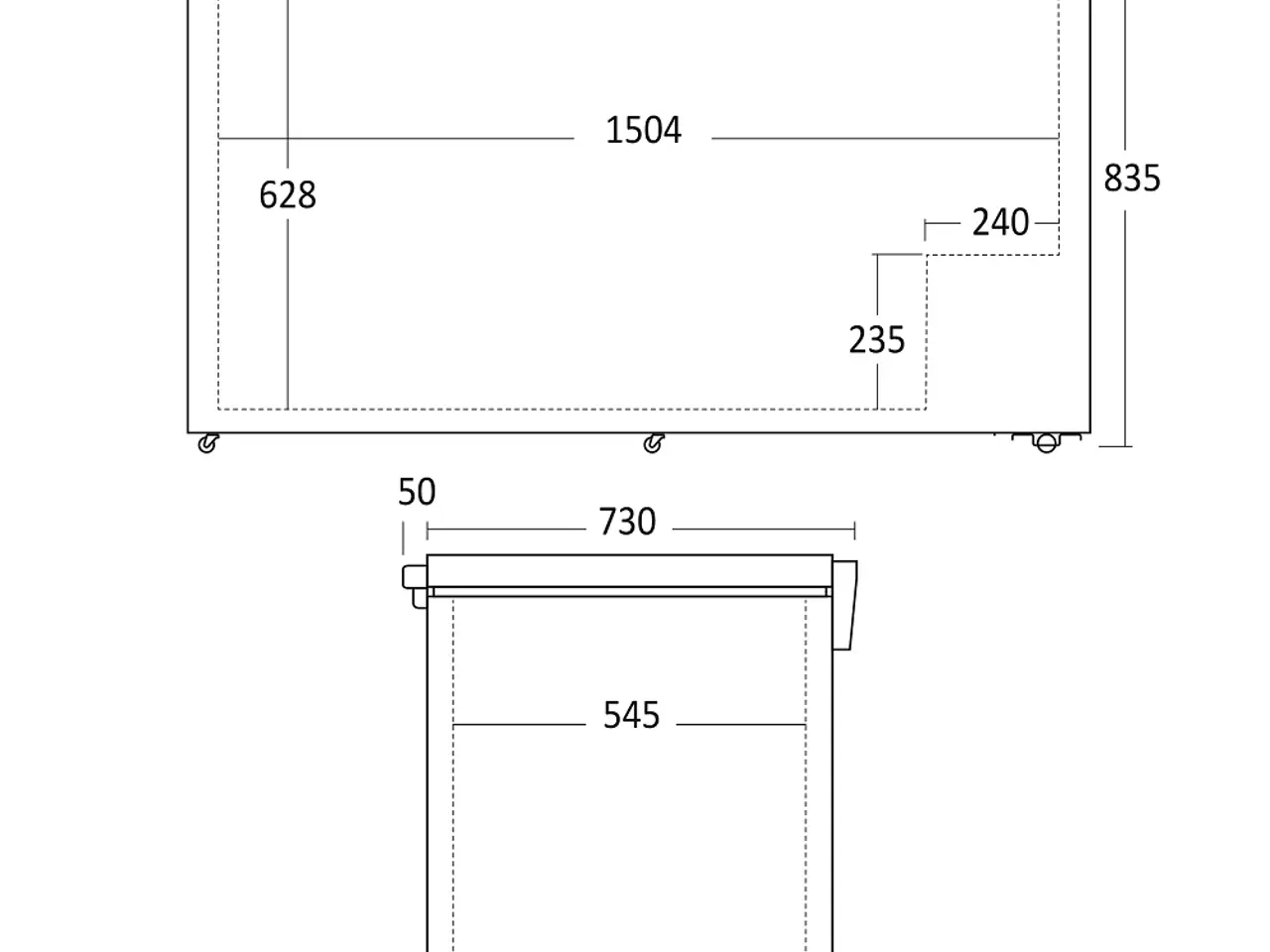 Billede 6 - Kummefryser 500 Liter – CF500WE – Scandomestic