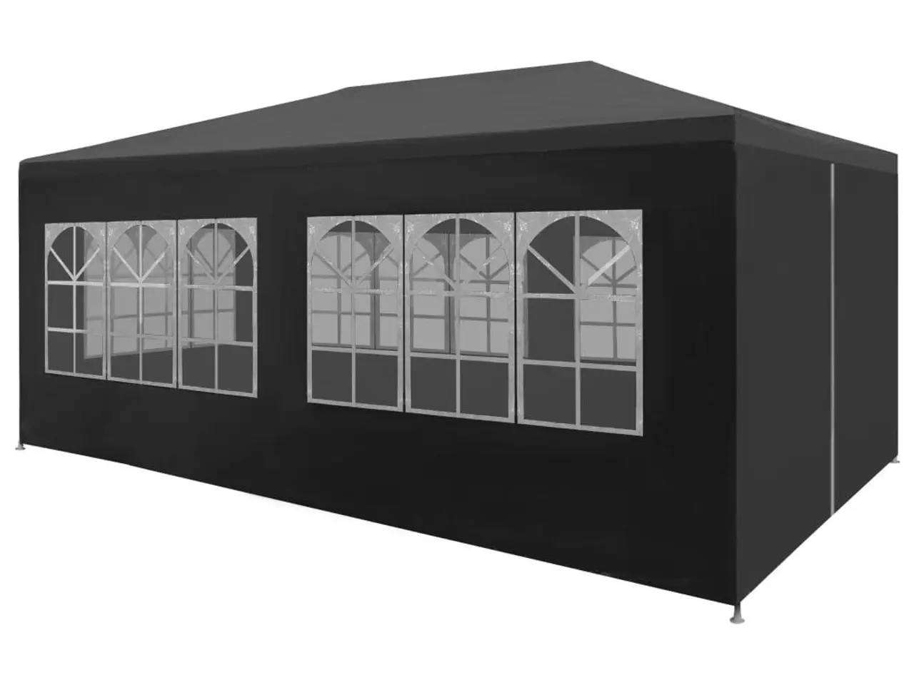 Billede 1 - Festtelt 3 x 6 m - antracitgrå