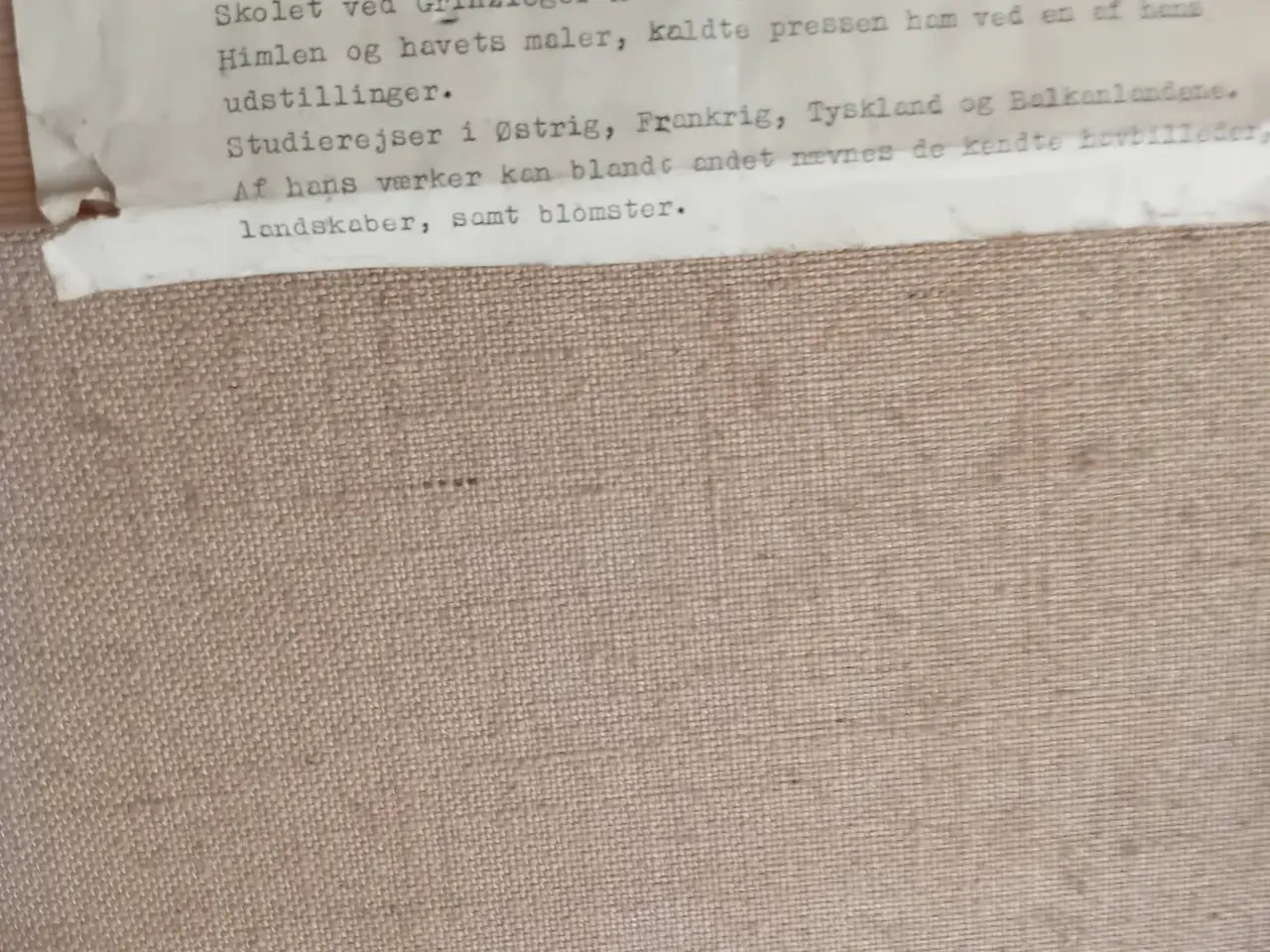 Billede 3 -  Meget fint Landskabs maleri  fra Mols