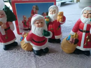 4 nostalgiske julemænd sæt H 10 cm
