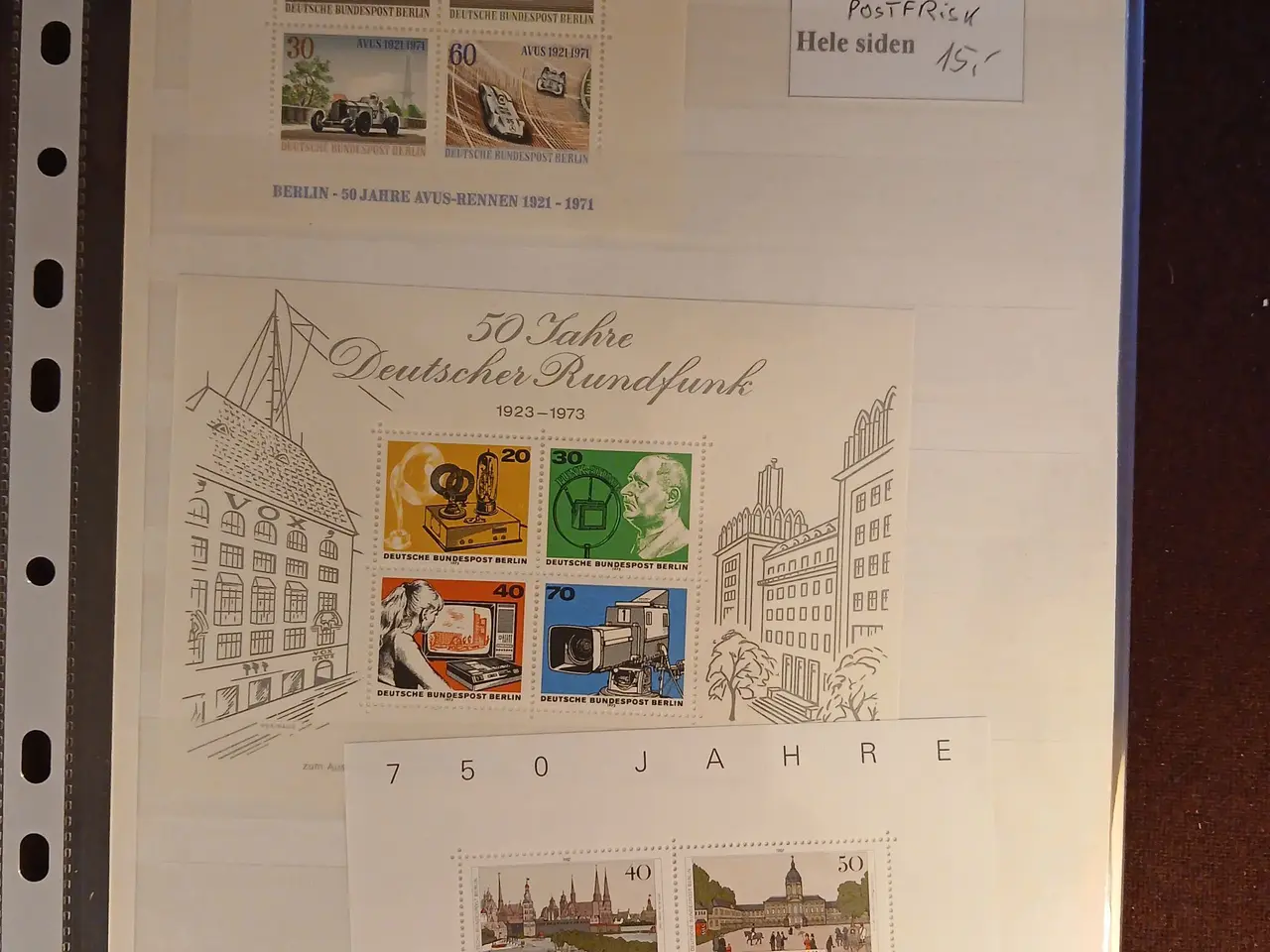 Billede 3 - Berlin (489) 6 plancher fyldt med komplette sæt og