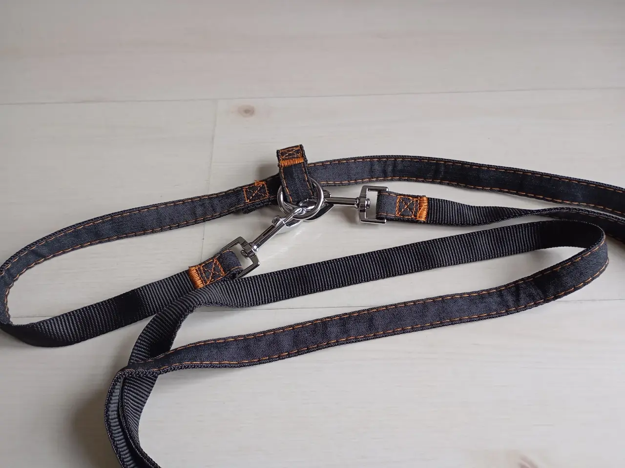 Billede 2 - Lang hundesnor i nylon og blød kanvas