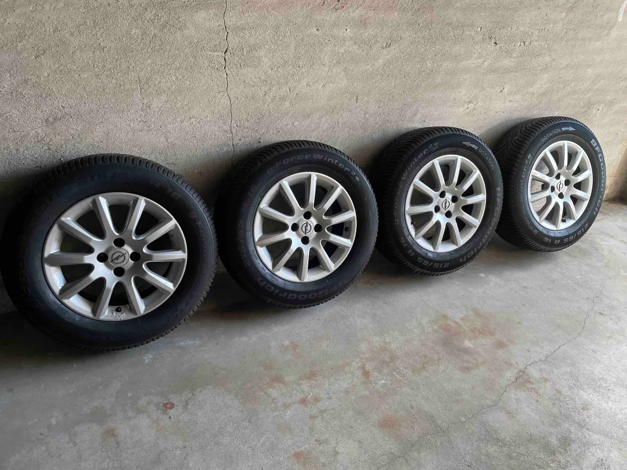Billede 1 - 16 Originale Opel Aluhjul med vinterdæk