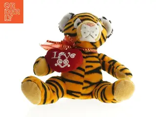Tigerbamse med hjerte (str. 30x25 cm)