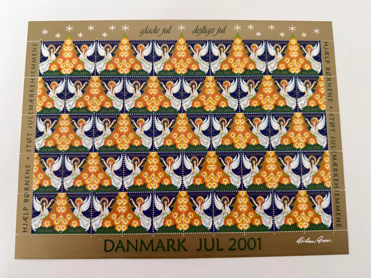 Billede 1 - Julemærkeark 2001-2009